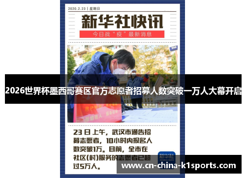 2026世界杯墨西哥赛区官方志愿者招募人数突破一万人大幕开启 2026世界杯墨西哥赛区官方志愿者招募人数突破一万人大幕开启